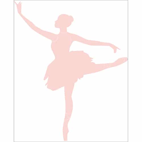 Sticker Danseuse rose enfants