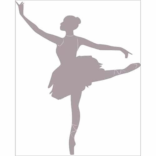 Sticker adhésif Danseuse Ombre