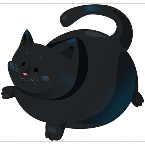 Stickers pour enfants Chat noir