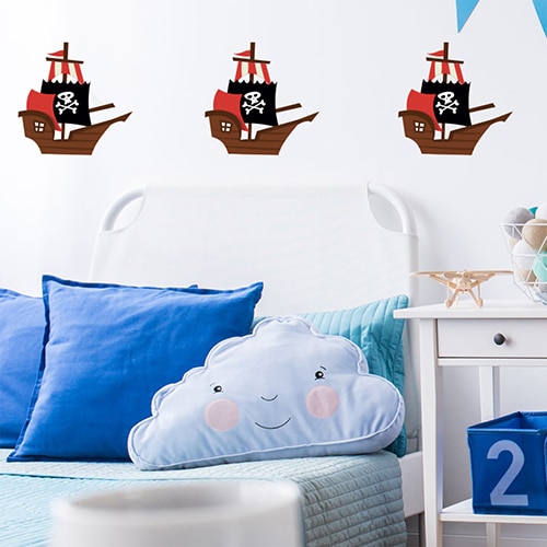 Stickers Bâteau de pirates pour la chambre de vos enfants