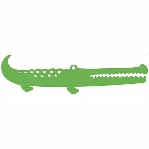 Sticker mural Croco Vert pour enfants