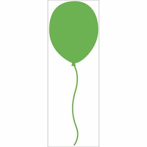 Sticker mural Ballon Vert enfants