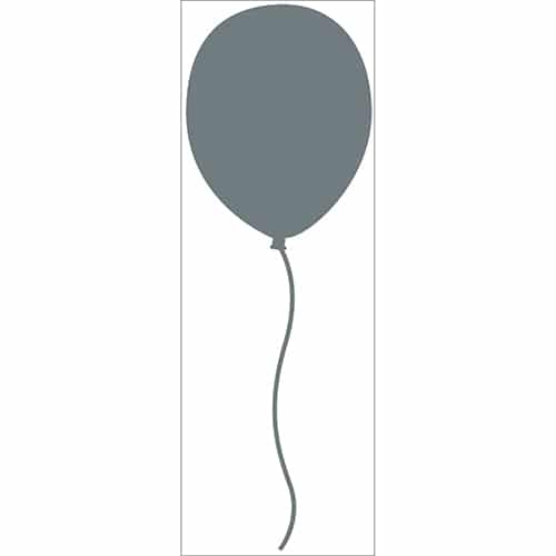 Sticker mural Ballon Gris Foncé enfants