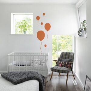 Stickers muraux Ballon Orange enfants