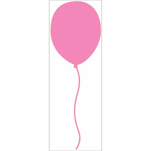 Sticker mural Ballon Rose enfants