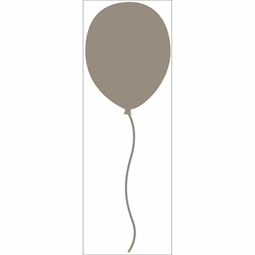 Sticker mural Ballon Taupe pour enfants