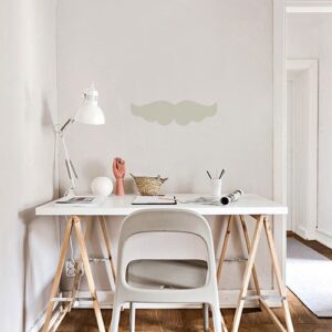 Stickers muraux pour enfants moustache beige