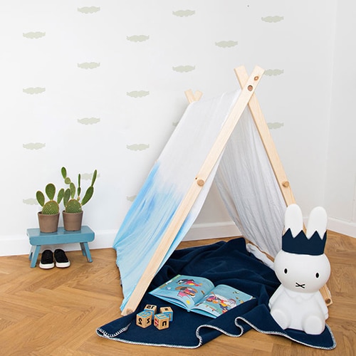 Sticker Moustache Beige décoration d'intérieur Sticker Moustache Beige frise pour chambre d'enfants !
