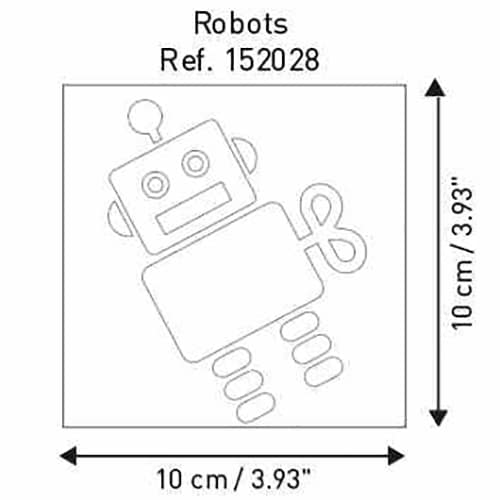 Sticker autocollant Robot phosphorescent