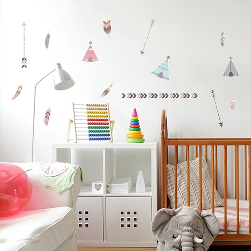 Stickers Décorations indiennes pour chambre d'enfants