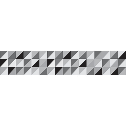 Sticker autocollant petits carrés design noir et blanc pour déco contremarches d'escalier
