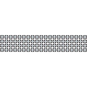 Sticker autocollant montefano pour déco contremarches d'escalier motif céramique noir blanc bleu