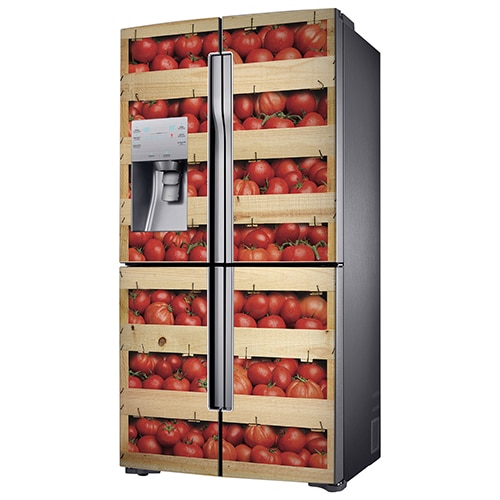 Stickers cagettes de tomates adhésifs pour frigo