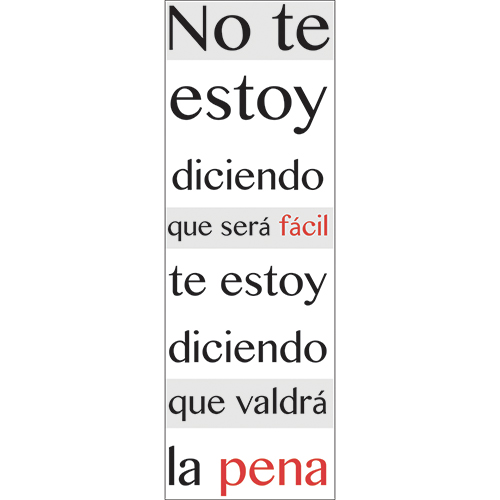 Sticker mural citation en espagnol No Te Estoy