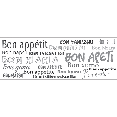 Stickers Muraux Autocollant Texte Franaise Cuisine et Bon Appetit Citation  Restaurant Salle Manger Wall Sticker DIY Peinture Chambre Salon