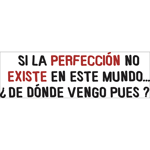 Autocollant mural citation Si la Perfeccion