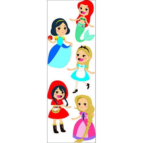 Sticker adhésif Princesses des contes décoration murale