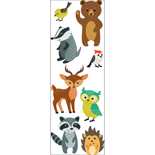 Sticker Animaux de la forêt mis en 