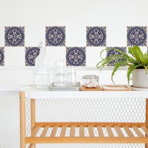 Sticker adhésif ciment marine pour décoration carrelage blanc pour salle à manger