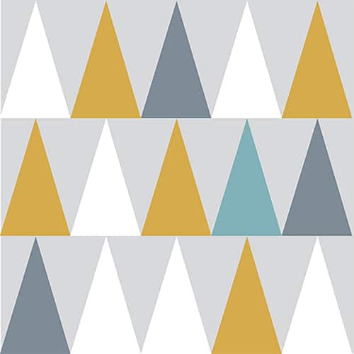 Sticker autocollant scandinave lichen triangles de couleurs pour décoration de carrelage