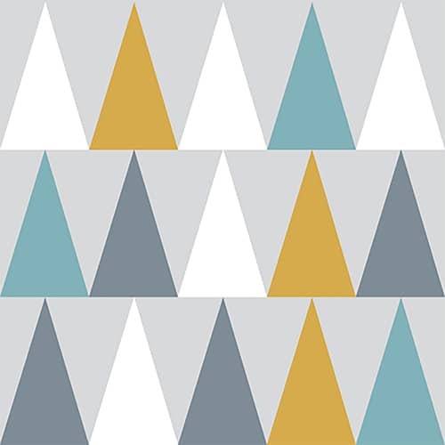 Sticker autocollant scandinave lichen déco triangles de couleurs pour carrelage