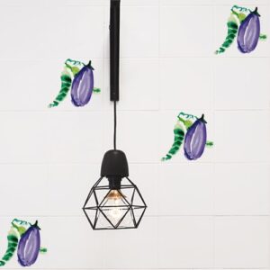 Autocollant déco pour carrelage Aquarelle de cuisine blanche