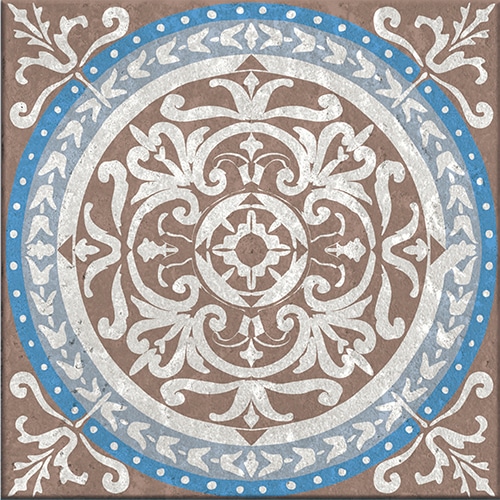 Stickers autocollant Baixa marron et bleu pour carrelage déco d'intérieur