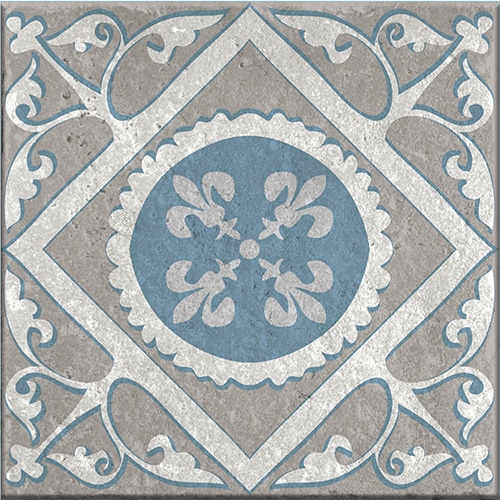 Stickers adhésif Elvas bleu et gris pour carrelage déco d'intérieur