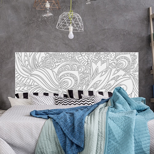 Adhésif Phare Gris et Blanc décoration pour paroi de douche de salle de bain moderne