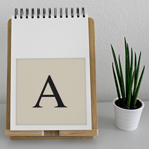 Autocollant lettre 