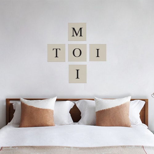 Sticker autocollant d'alphabet Lettre 