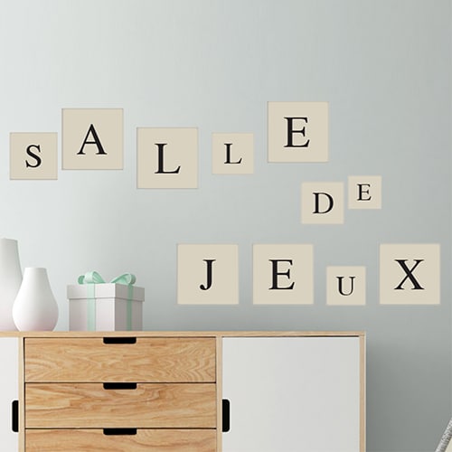 Sticker autocollant lettre 