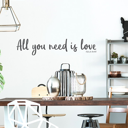 Sticker mural All You need dans un salon moderne