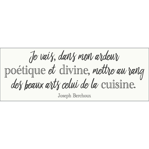 Sticker autocollant décoration d'intérieur citation poétique pour cuisine