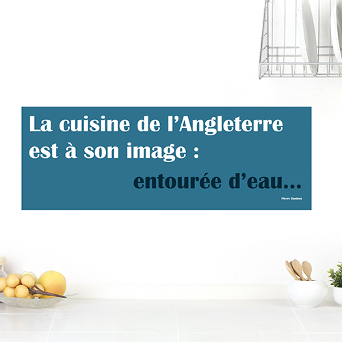 Sticker adhésif Cuisine anglaise déco sur un mur