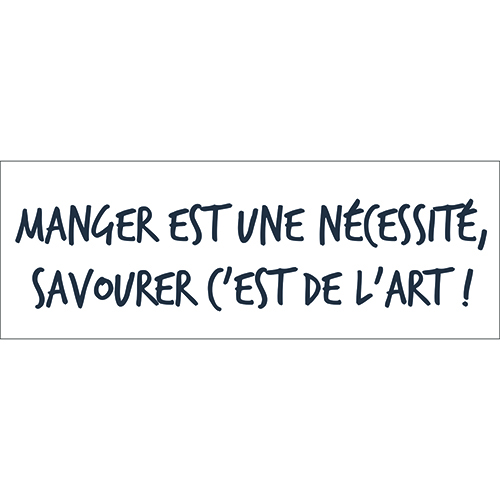 Sticker autocollant cuisine citation humour manger art décoration