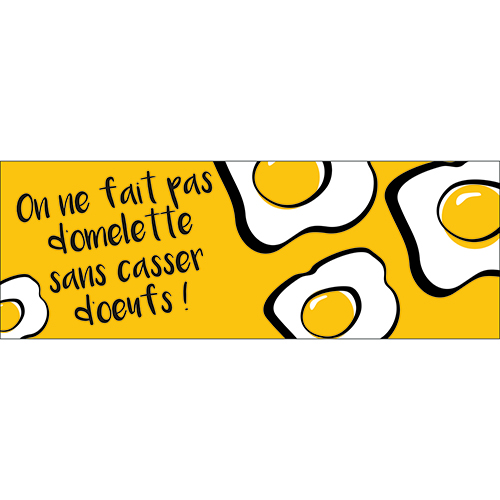 Sticker autocollant cuisine citation 