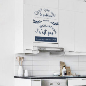Sticker citation pour placard de cuisine