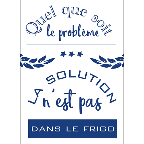 sticker autocollant gris pour cuisine citation ambiance humour accessoire design