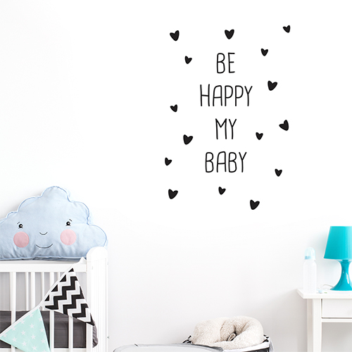 Sticker le meilleur est à venir citation dans une chambre de bébé