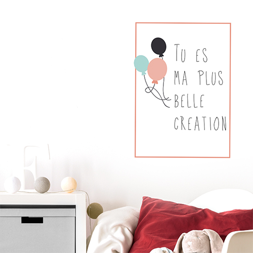 Autocollant citation pour chambre d'enfant 