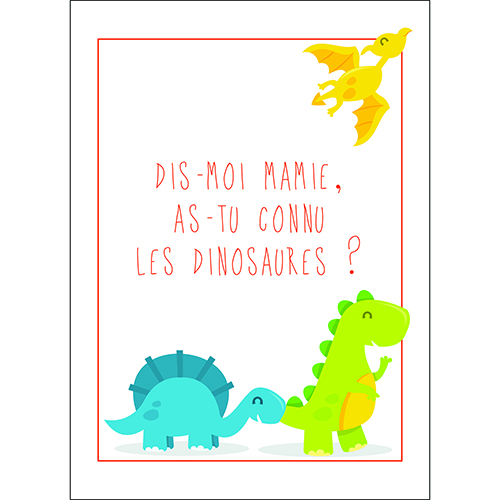 Sticker autocollant déco multicouleurs pour chambre d'enfant citation texte dinosaure