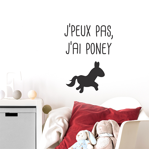 Autocollant pour chambre d'enfant noir 