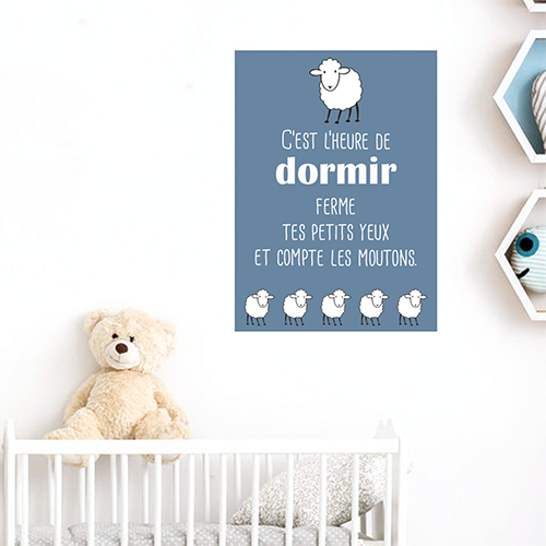 Sticker le meilleur est à venir citation dans une chambre de bébé