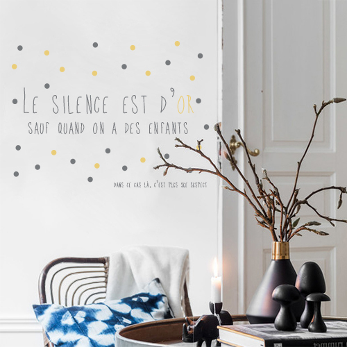 Stickers muraux amusants et humoristiques : citations, dessins