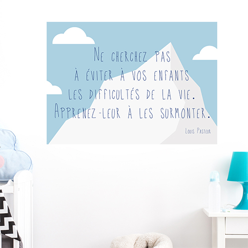 Adhésif affiche sur la vie et les enfants décoration chambre d'enfant