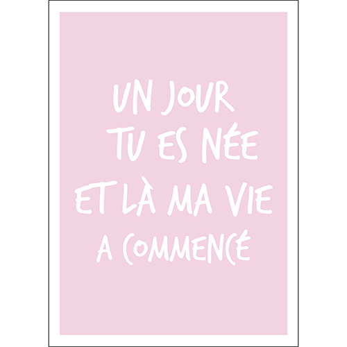 Sticker autocollant decoration murale citation amour pour enfant