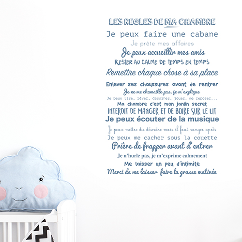 Autocollant décoration pour chambre d'enfant 