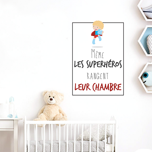 Autocollant décoration pour enfant citation 