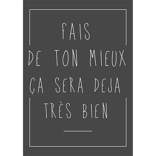 Sticker citation Sticker citation adhésif